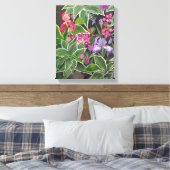 Iris verpakt canvas afdruk (Insitu (Slaapkamer))