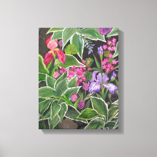 Iris verpakt canvas afdruk (Voorkant)