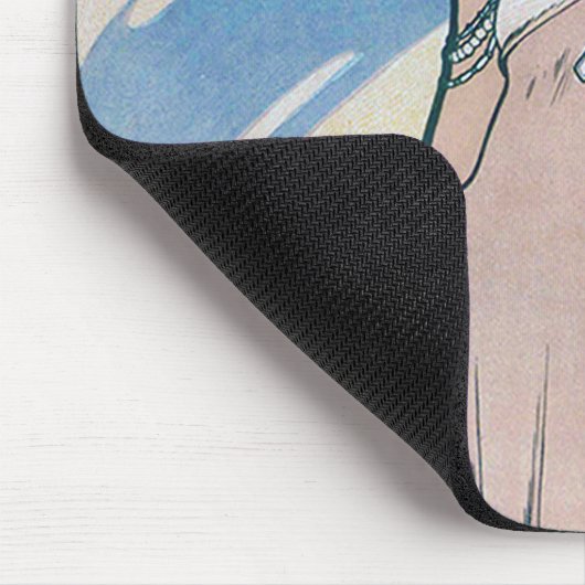 Iris (vier bloemen), Alphonse Mucha Muismat (Hoek)