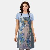 Iris (vier bloemen), Alphonse Mucha Schort (Gedragen)