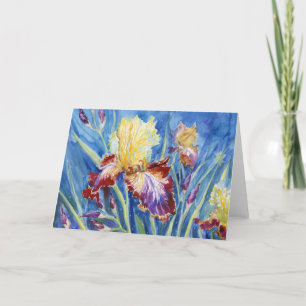 "Iris VII" Blank Notecard Bedankkaart