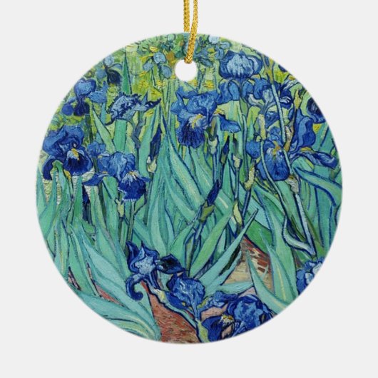Iris, Vincent van Gogh Keramisch Ornament (Voorkant)
