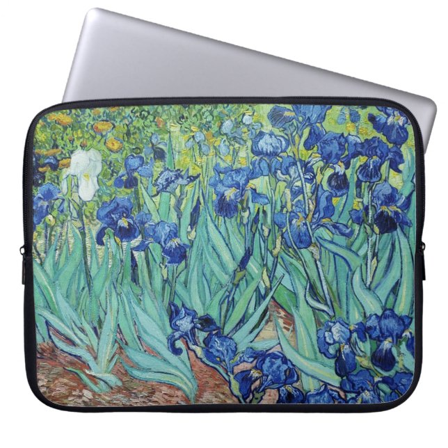 Iris, Vincent van Gogh Laptop Sleeve (Voorkant)