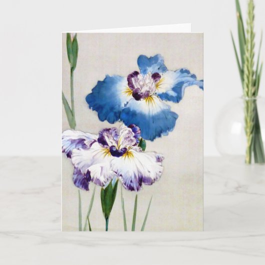 Iris, Watanabe Seitei Kaart (Voorkant)