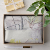 Iris Waterverf Antiek Flower Art-weefselpapier Tissuepapier (Geschenk)