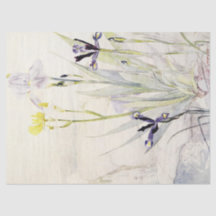Iris Waterverf Antiek Flower Art-weefselpapier