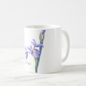 Iris Waterverf Bloemen Koffiemok (Voorkant rechts)