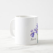 Iris Waterverf Bloemen Koffiemok (Voorkant links)