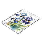 Iris - Waterverf bloemen Notitieboek (Linkerzijde)