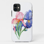 Iris waterverf iphone case (Achterkant)