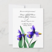 Iris Waterverf Land Garden Weddenschap Kaart (Voorkant)
