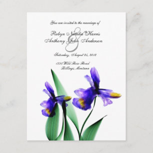 Iris Waterverf Land Garden Weddenschap Kaart