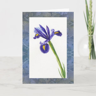 "Iris Waterverf met Morris Design" Kaart