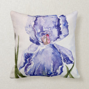 Iris Waterverf schilderen Paars - Blauw Kussen