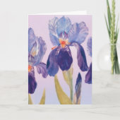 Iris Waterverf Wenskaart met envelop Kaart (Voorkant)
