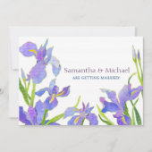 Iris Wedding Save the Date Wedding Invitting (Voorkant)