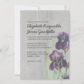  Iris Wedding-uitnodigingen Kaart (Voorkant)