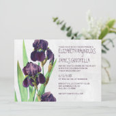 Iris Wedding-uitnodigingen Kaart (Staand voorkant)