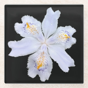 Iris White Glazen Onderzetter