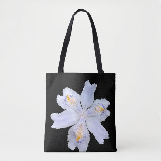 Iris White Tote Bag (Voorkant)