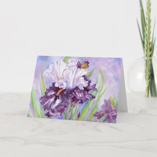 Iris XII Blank Notecard Bedankkaart (Voorkant)