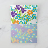 irisblauwe japanse iriskaart kaart (Binnen)