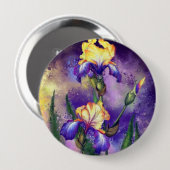 Irisbloem Button (Voorkant /achterkant)