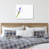 Irisbloem. Canvas Afdruk (Insitu (Slaapkamer))