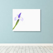 Irisbloem. Canvas Afdruk (Insitu (Houten vloer))