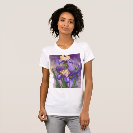 Irisbloem T-shirt (Voorkant volledig)