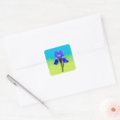 Irisbloem Vierkante Sticker (Envelop)