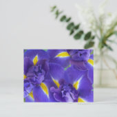 Irisbloemen Briefkaart (Staand voorkant)