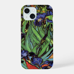 Irisbloemen door Vincent van Gogh, Vintage Tuinkun iPhone 15 Hoesje