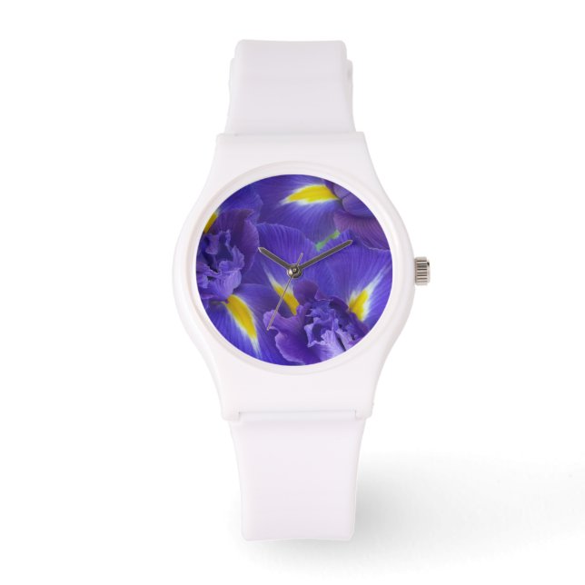 Irisbloemen Horloge (Voorkant)