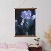 Irisbloemen in de schemering hangend wandkleed (Slaapkamer)