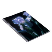 Irisbloemen in de schemering notitieboek (Rechterzijde)