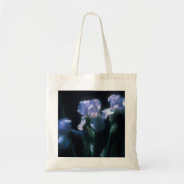 Irisbloemen in de schemering tote bag