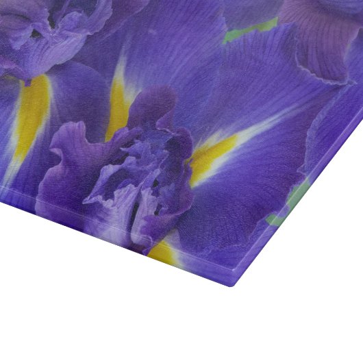 Irisbloemen Snijplank (Hoek)