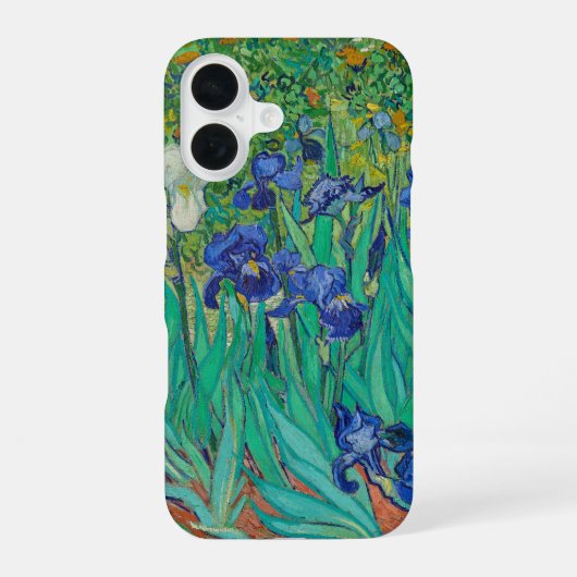 Irisbloemen van Vincent Van Gogh iPhone 16 Hoesje (Achterkant)
