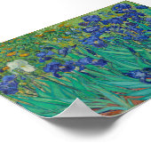Irisbloemen van Vincent van Gogh Poster (Hoek)