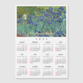 Irisbloemen Vincent van Gogh 2025 Kalender Kaart (Voorkant)