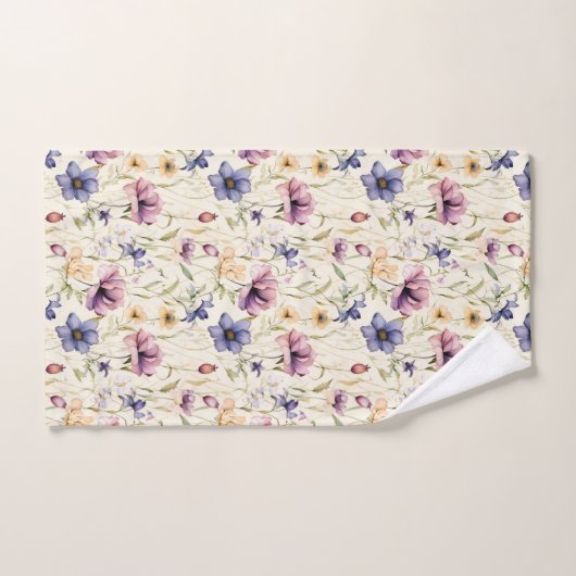  irisbloemenpatroon bad handdoek (Handdoek)