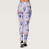 Irisbloempatroon Leggings (Achterkant)