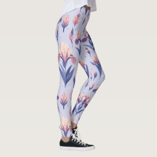 Irisbloempatroon Leggings