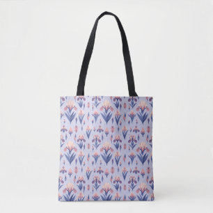 Irisbloempatroon Tote Bag