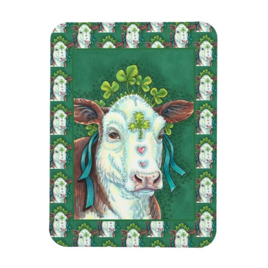 IRISCH GEKWEekt KOE UIT DE ST. PATRICK'S DAG, SHAM Magneet (Verticaal)