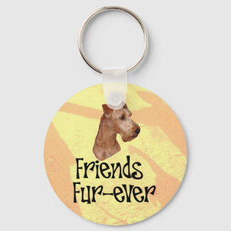 Irisch Terrier "Friends fur-ever" Sleutelhanger