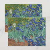 Irise Blue Green Yellow Van Gogh Briefkaart (Voorkant / Achterkant)