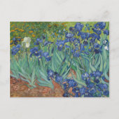 Irise Blue Green Yellow Van Gogh Briefkaart (Voorkant)