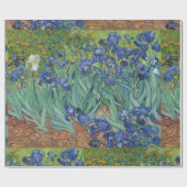 Irise Blue Green Yellow Van Gogh Cadeaupapier (Vlak)